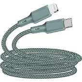 BigBen Interactive JGCBLCOTMFIC2MNG, 2 m, Lightning, USB C, Männlich, Männlich, Grün
