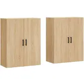 vidaXL Wandschränke 2 Stk. Sonoma-Eiche 69,5x34x90 cm