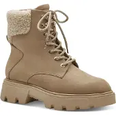 Tamaris Damen Stiefelette Schnürer Boots Gefüttert Modeschuh hellbraun 38