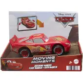Mattel Spielzeug-Auto "Disney Pixar Cars Moving Moments Lightning McQueen", rot, Spielzeugfahrzeuge, Kinder, Kunststoff, Spielzeug-Auto
