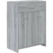 vidaXL Badezimmerschrank Grau Sonoma 60x33x80 cm Holzwerkstoff