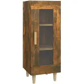 vidaXL Sideboard Räuchereiche 34,5x34x90 cm Holzwerkstoff
