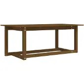 vidaXL Couchtisch Honigbraun 110x55x45 cm Massivholz Kiefer