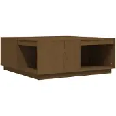 vidaXL Couchtisch Honigbraun 100x101x40,5 cm Massivholz Kiefer