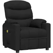 vidaXL Massagesessel Schwarz Stoff