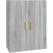 vidaXL Hängeschrank Grau Sonoma 69,5x34x90 cm