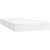 vidaXL Taschenfederkernmatratze Mittel Weiß 80x200x20 cm Kunstleder