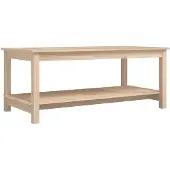 vidaXL Couchtisch 110x55x45 cm Massivholz Kiefer