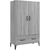 vidaXL Highboard Grau Sonoma 70x31x115 cm Holzwerkstoff