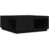 vidaXL Couchtisch Schwarz 100x101x40,5 cm Massivholz Kiefer
