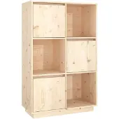 vidaXL Highboard 74x35x117 cm Massivholz Kiefer
