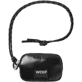 Wouf Quilted Collection Crossbody Coin Purse -Glossy Black