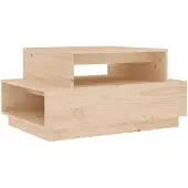 vidaXL Couchtisch 80x55x40,5 cm Massivholz Kiefer