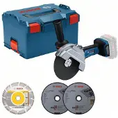 Bosch Akku-Winkelschleifer BITURBO GWS 18V-180 P in L-BOXX