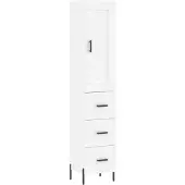 vidaXL Highboard Weiß 34,5x34x180 cm Holzwerkstoff