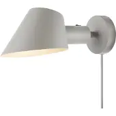 DFTP Stay Wandleuchte Grau mit modernem, abgeschrägtem Profil und Up & Down Licht