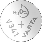 Varta V 341 MF, Einwegbatterie, Siler-Oxid (S), 1,55 V, 1 Stück(e), 15 mAh, Nickel