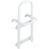 Wenko Badewannen-Einstiegshilfe "Secura", weiß, B:23cm L:24,5cm, Aluminium, Kunststoff, Haltegriffe, Badewannen-Einstiegshilfe, mit Handtuchhalter