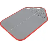 Westmark Schneidebrett 3 in 1, faltbar, 27,5 x 43,5 cm, Faltbares Schneidbrett mit Siebfunktion und umlaufender Soft-Kante, 1 Brett