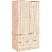 vidaXL Kleiderschrank ALTA 90x55x170 cm Massivholz Kiefer