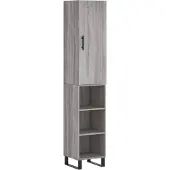 vidaXL Highboard Grau Sonoma 34,5x34x180 cm Holzwerkstoff