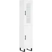 vidaXL Highboard Weiß 34,5x34x180 cm Holzwerkstoff