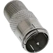 InLine Adapter F-Quick-Stecker (SAT) auf F-Buchse (SAT), F, F, Silber