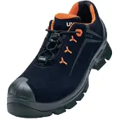 Uvex 2 MACSOLE Sicherheitsschuh S3L Halbschuh Velours Größe 39 Weite 14 schwarz/orange 39 - 6528439 - schwarz/orange