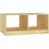 vidaXL Couchtisch 75x50x33,5 cm Massivholz Kiefer