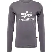 Alpha industries Longsleeve "Basic BL Longsleeve", Herren, Gr. XL, grau (vintage grau), Obermaterial: 100% Baumwolle, Shirts Longsleeve