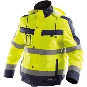 Dassy Warnschutz Winterjacke Lima Gr. L neonorange/flaschengrün