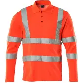 Mascot Polo-Shirt, Langarm SAFE CLASSIC Hi-vis Gelb M - 18283-995-17-M - Hi-vis Gelb