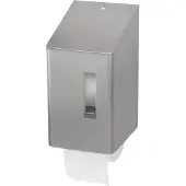 Ophardt hygiene SanTRAL SRU 2 Toilettenpapierspender, Manueller WC-Papierspender aus Edelstahl, Edelstahl, geschliffen, E AFP