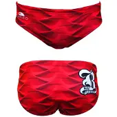 Turbo Red Waves Badeslip