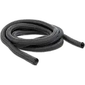 DeLOCK Geflechtschlauch selbstschließend 5 m x 9 mm schwarz, Geflochtener Schlauch, Polyester, Schwarz, 1 Stück(e)