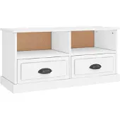 vidaXL TV-Schrank Weiß 93x35,5x45 cm Holzwerkstoff