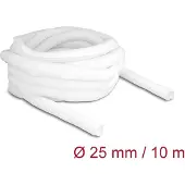 DeLOCK Geflechtschlauch selbstschliessend 10 m x 25 mm weiss
