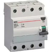 AEG FP A 4 63/030 - FI-Schalter 4P Typ A 63A, 30mA, 4TE 4TQA603410R0000 FPA463030