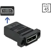 DeLOCK Easy 45 DisplayPort Adapter gerade, DisplayPort, DisplayPort, Schwarz