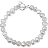 Ailoria Armband "Armband Silber/weiße Perle MENOA", weiß, Armbänder, Kinder, Perlen, Armband