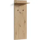 ByLiving Garderobenpaneel "Jakob", braun (artisan eiche), B:48cm H:140cm T:28cm, Holzwerkstoff, Garderobenpaneele, Garderobenpaneel, mit Ablage, Breite 48 cm