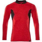 Mascot Herren Polo-Shirt, Langarm ACCELERATE Dunkelanthrazit meliert / Schwarz M - 18081-810-1809-M - Dunkelanthrazit meliert / Schwarz