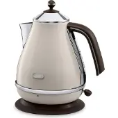 De'Longhi Delonghi KBOV 2001.AZ/BG/BK/GR Schnurloser Wasserkocher, Edelstahlgeh?use, 1,7 l F?llmenge, 2000 Watt, 360? Sockel, Trockengehschutz, Kalkfilter, Abschaltautomatik