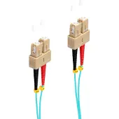 Shiverpeaks Duplex Patchkabel SC/SC 50/125µ OM3 aqua 1m
