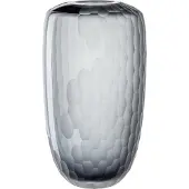 Leonardo Tischvase "Dekovase BELLAGIO", grau (anthrazit), H:37cm Ø:20,8cm, Glas, Vasen, Tischvase, aus Glas, anthrazitfarben, handgefertigt