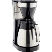 Melitta 1023-10, Filterkaffeemaschine, Gemahlener Kaffee, 1050 W, Schwarz, Edelstahl