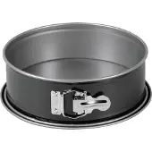 Kaiser Fototechnik Springform BACKFORMEN "Inspiration", grau, B:25cm L:25cm T:8,5cm Ø:24cm, Stahl, Küchenformen, Springform, Kuchenform rund mit Flachboden, auslaufsicher, Antihaftbeschichtung