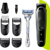 Braun All-in-one MGK3342, Waschbar, Akku, Schwarz, Blau