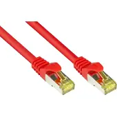 Alcasa 0.15m Cat7 RJ-45, 0,15 m, Cat7, S/FTP (S-STP), RJ-45, RJ-45, Rot