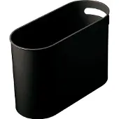 Helit Papierkorb "the oval", 22 Liter, Formschöner Eimer im original Zeischegg-Design, aus hochwertigem Kunststoff, Farbe: schwarz